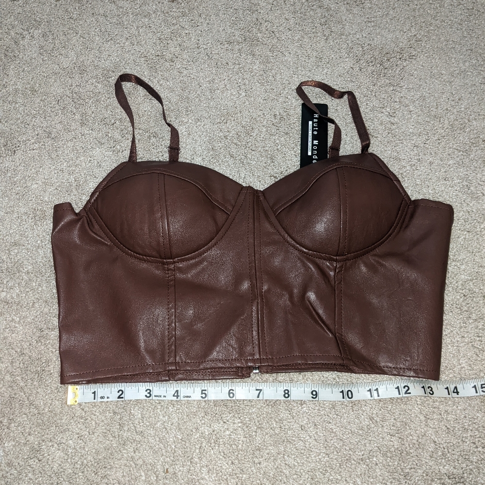 2- Piece Faux Leather Outfit - Picture 8 of 13